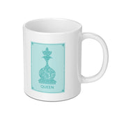 Queen Chess Piece Design White Ceramic Mug product